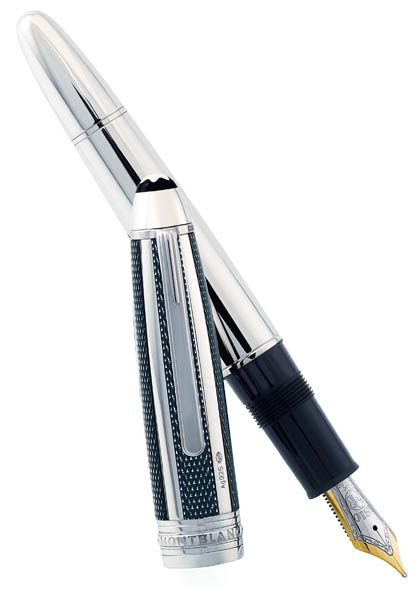 Montblanc Meisterstuck Solitaire Silver Fibre Guilloche