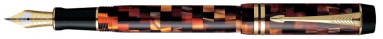 �������� ����� Parker Duofold Mosaic Check Amber
