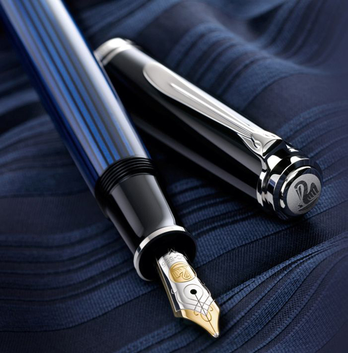   Pelikan Souveran M605 Blue Striated